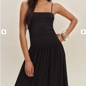 Reformation Rudy Dress Black - Size 8